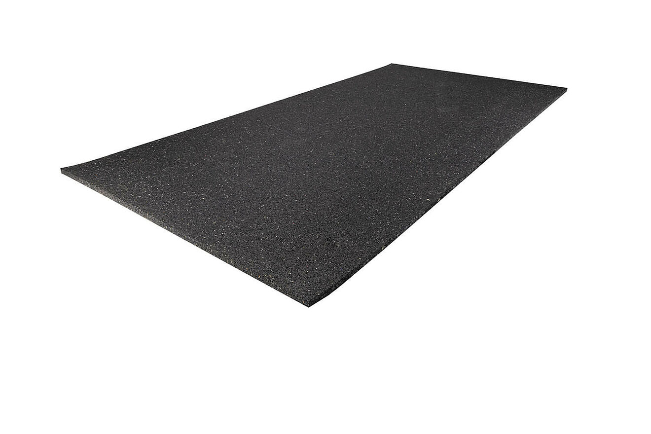 REGUPOL solar fire – Fire-Resistant Protection Mat for Solar PV & Roofing Systems Black protection mat “REGUPOL solar fire” on a white background.